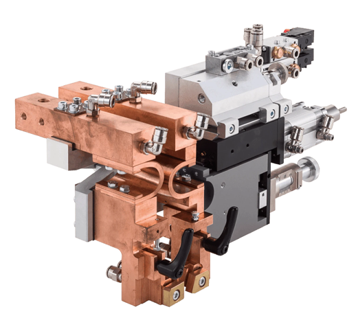 F120-Z Mid Force Pneumatic Weld Head – Pincer Electrodes